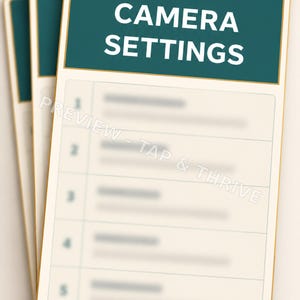 Fichas de referencia fotográficas para móvil, 6 guías rápidas de fotografía y bodas, descarga digital en PDF para móvil.
