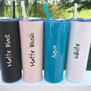 Personalized Laser Engraved Skinny Tumblers - Skinnies - Custom Tumbler - Engraved Tumbler - Custom Skinny Tumbler - Stainless Steel image 6
