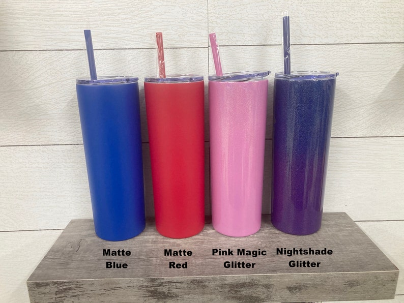 Personalized Laser Engraved Skinny Tumblers - Skinnies - Custom Tumbler - Engraved Tumbler - Custom Skinny Tumbler - Stainless Steel image 10
