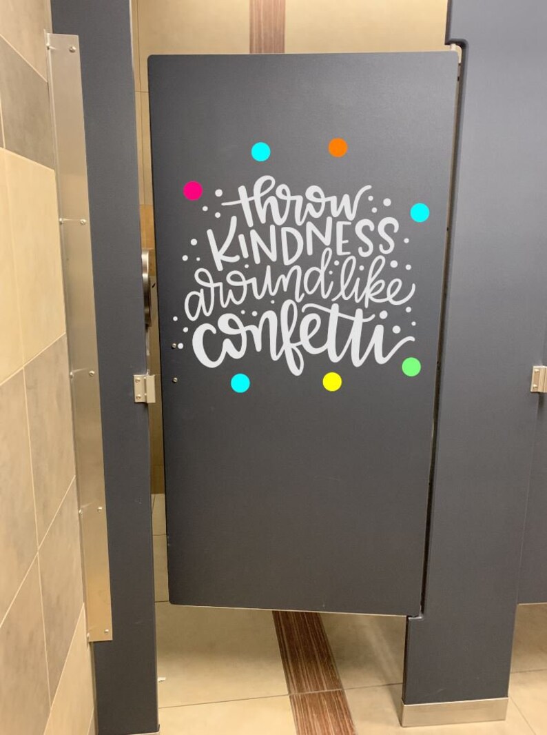 School Bathroom Stall Decals Bathroom Decals Vinyl Decals Etsy
