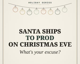 Funny Christmas Programmer Wall Art, Santa Ships To Prod Print, Developer Holiday Gift, Tech Office Decor, Instant Download