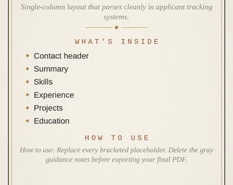 Developer Resume Template | 2 ATS-Friendly Tech Resume Designs in Word + PDF | Software Engineer Job Search Digital Download