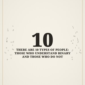 Funny Binary Code Wall Art, There Are 10 Types Of People Print, Programmer Joke Poster, Computer Science Decor, Instant Download