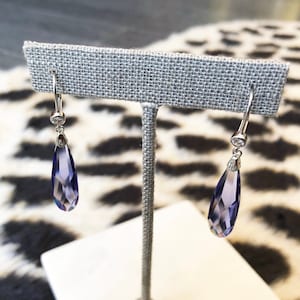 Oblong Swarovski Crystal Earrings