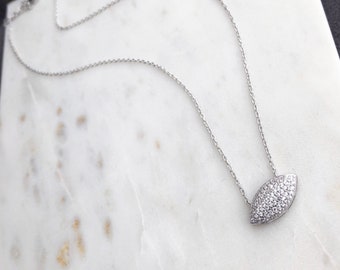 Pave Marquis Pendant with Cz's