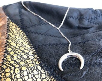 Crescent Lariat Necklace