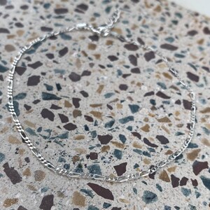 Silver Figaro Anklet