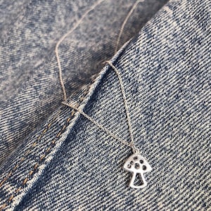 Mushroom Pendant with Chain
