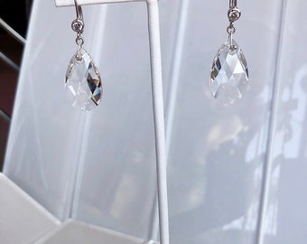 Classic Swarovski Pear Drop Dangle Earrings