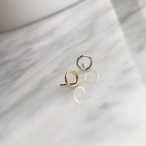 14k Gold Filled Mini Circle Studs