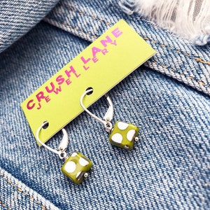 Chicklet Dangle Earrings