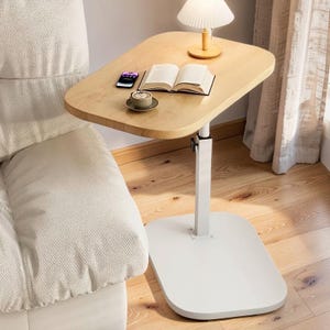 Handgjort justerbart laptopbord, bärbart nattduksbord, höjdjusterbar arbetsstation