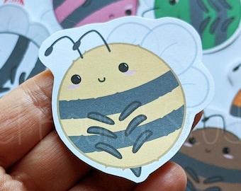 Cute Kawaii Bee Stickers and Magnets