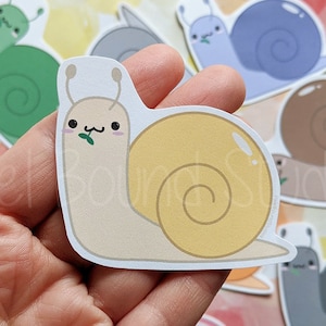 Stickers et aimants escargots kawaii mignons