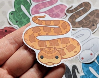 Corn Snake Stickers and Magnets | Customizable Colors