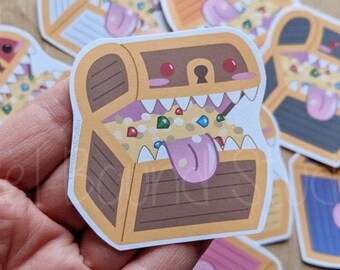 Chibi Mimic Monster Stickers and Magnets