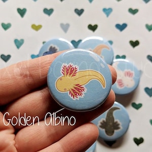 Chibi Axolotl Egg 1.5 Inch Buttons