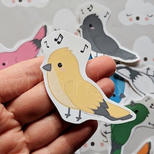 Chibi Songbird Stickers and Magnets - Etsy