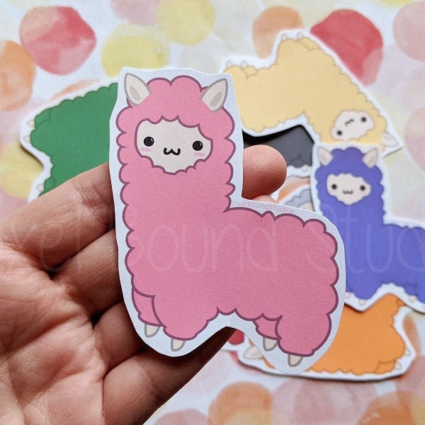 Cute Kawaii Alpaca Stickers and Magnets