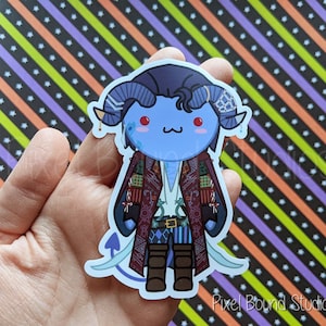 Chibi Mollymauk Mighty Nein Vinyl Sticker