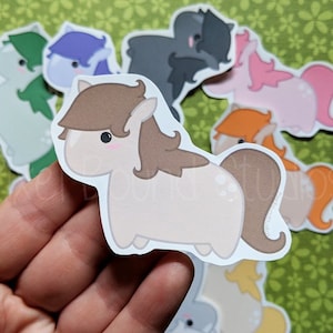Cute Kawaii Horse Stickers and Magnets