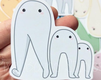 Fresno Nightcrawler Cryptid Stickers and Magnets | Customizable Colors