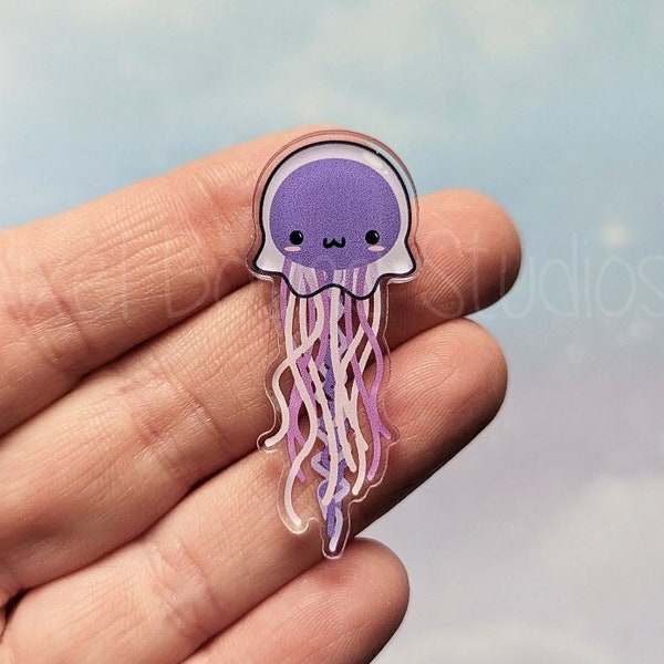 Kawaii Cute Jellyfish Acrylic Pin