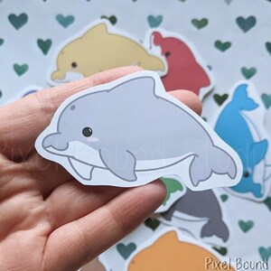 Chibi süsse Delfin Aufkleber und Magnete