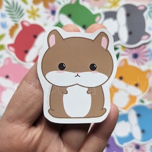 Chibi Hamster Stickers and Magnets