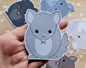 Chibi Chinchilla Stickers and Magnets