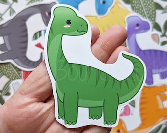 Pegatinas e imanes del dinosaurio Brachiosaurus: colores personalizables