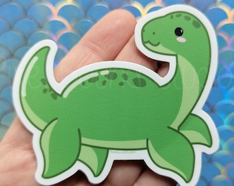 Pegatina de vinilo impermeable de Nessie, monstruo del lago Ness