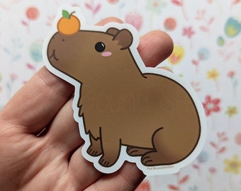 Capybara Vinyl Aufkleber - Wasserfest