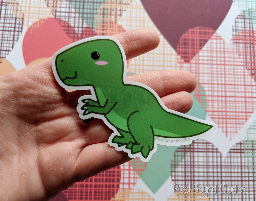 Dinosaur Vinyl Sticker Dino-mite! – TinyBeeCards