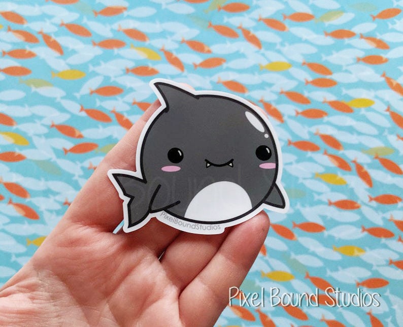 Kawaii Baby Shark Sticker for Sale by Flakey