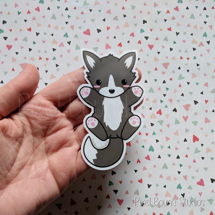 Wolf Mini Sticker Wolf Vinyl Sticker - Waterproof - Etsy