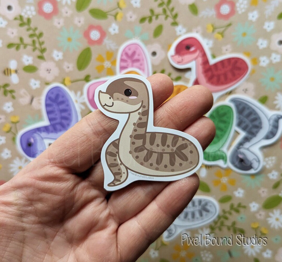 Chibi Wildtype Western Hognose Snake Stickers and Magnets - Etsy