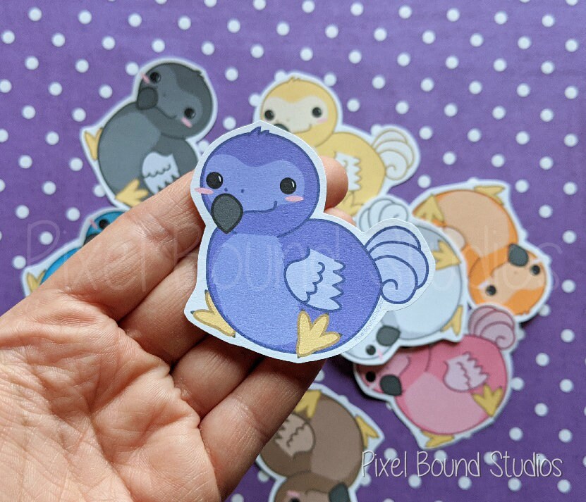 Cute Kawaii Dodo Bird Stickers and Magnets - Etsy