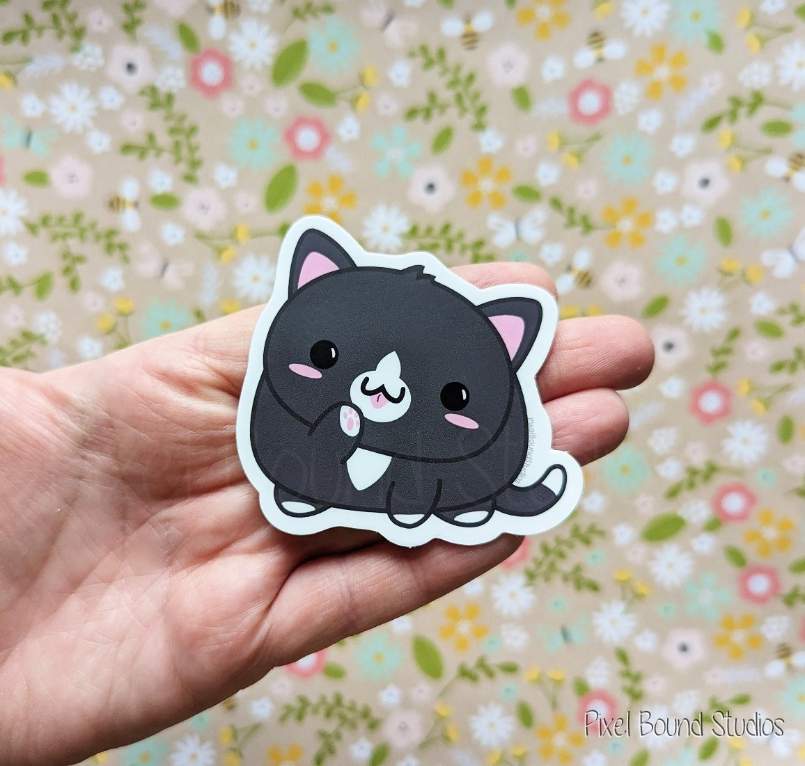 Tuxedo Cat Vinyl Sticker - Waterproof - Etsy