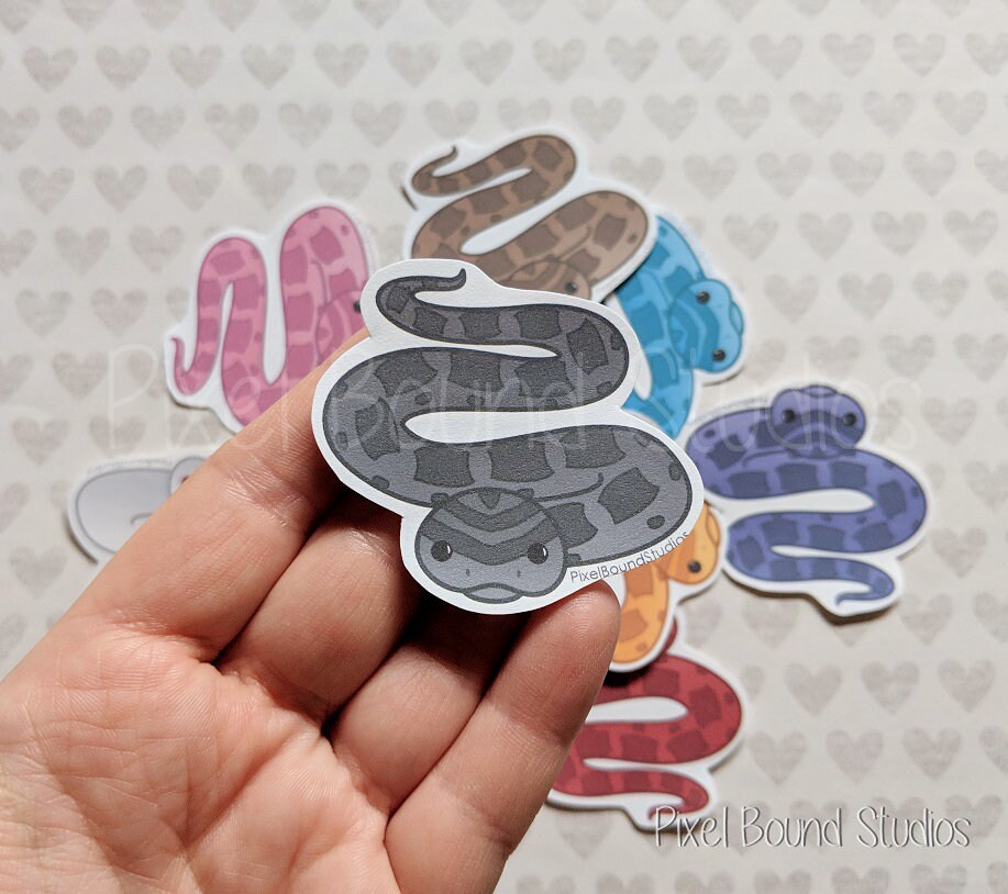 Corn Snake Stickers and Magnets | Customizable Colors - Etsy