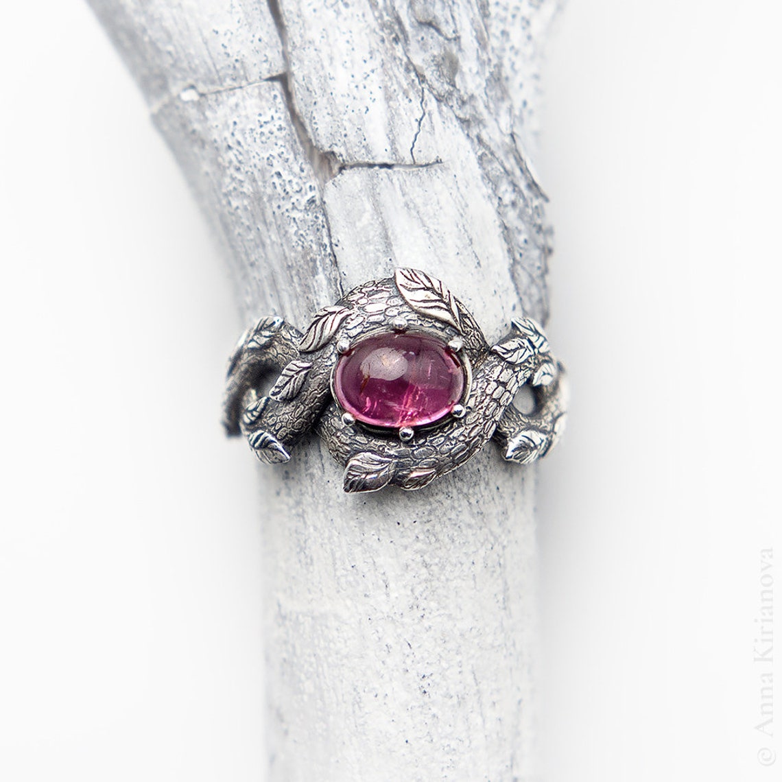 Fairy Engagement Ring Colored Gem Ring Fantasy Ring Pink Etsy