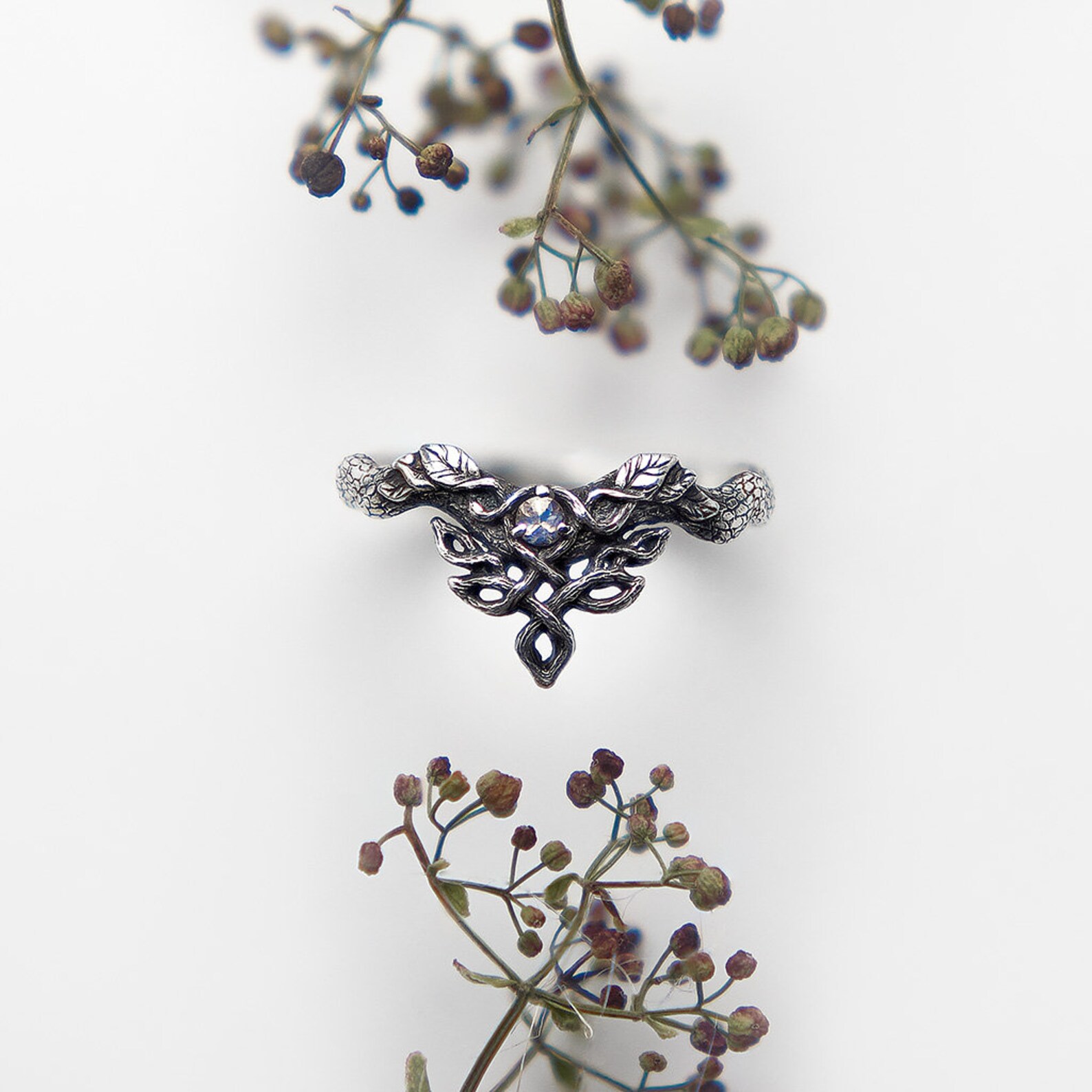 Fairy Engagement Ring Colored Gem Ring Fantasy Ring Pink Etsy