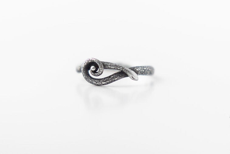 Snake Ring Animal Ring Sleeping Snake Jewelry Tiny Ring Etsy