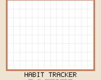 ADHS Habit Tracker PDF Deutsch | Minimalistischer Gewohnheiten-Tracker zum Ausdrucken | A4 Digital Download