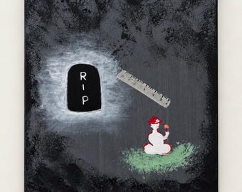 Original Acrylic Painting «Is it Far?» Acrylic on canvas · 30 × 40 cm