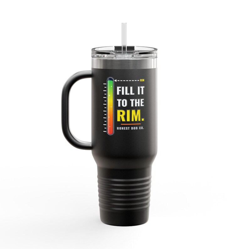 40oz Refill Tumbler with Handle, Pressure Test Passed. Refill Approved — Cold Drink Gift for Plumbers and Tradesmen image 3