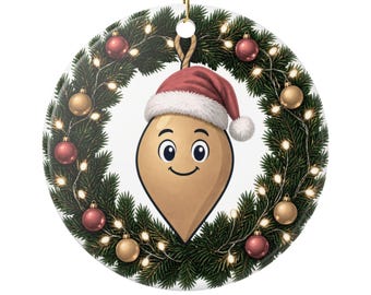 Honest Bob Christmas Wreath Ornament