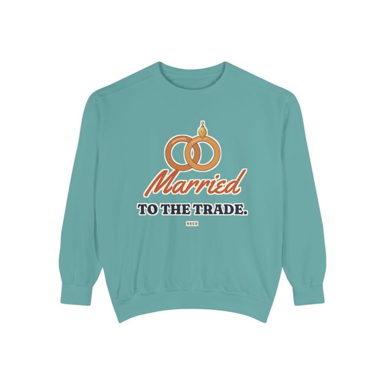 Married to the Trade Crewneck Sweatshirt, Plumber Wife Gift, Electrician Wife, Tradesman Wife Shirt, Blue Collar Wife Gift image 6