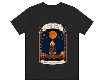 Funny Halloween Tradesman Shirt | Honest Work Spooky Hours | Sale thru Oct 7