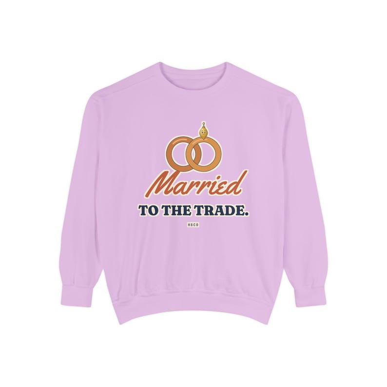 Married to the Trade Crewneck Sweatshirt, Plumber Wife Gift, Electrician Wife, Tradesman Wife Shirt, Blue Collar Wife Gift image 9